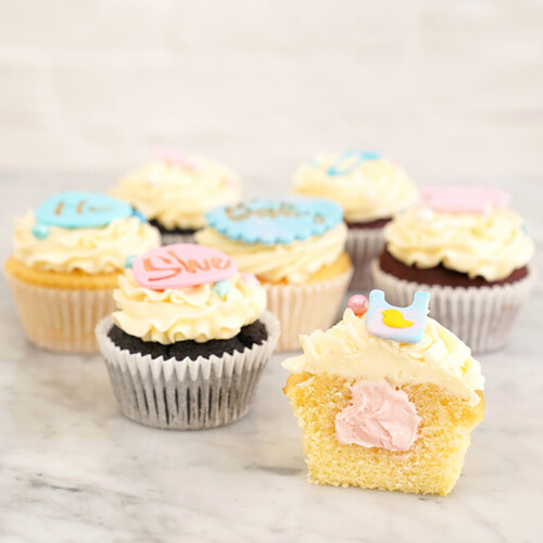 Gender Reveal Cupcakes