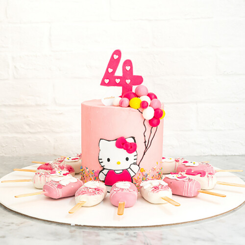 Hello Kitty Cake & Cakesickles