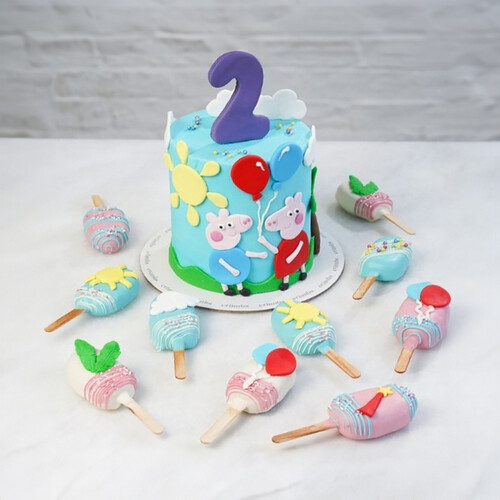 Peppapig Cake & Cakesicles