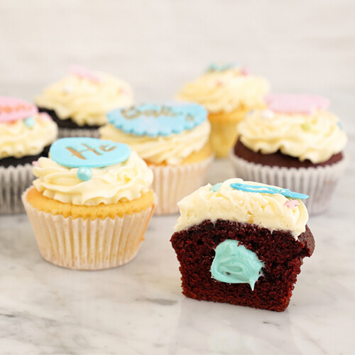 Gender Reveal Cupcakes