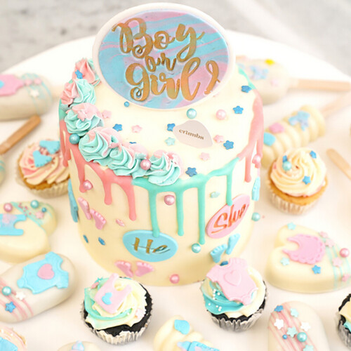 Gender Reveal Cake