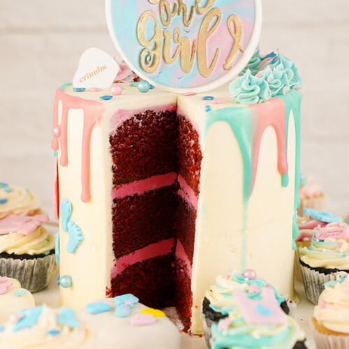 Gender Reveal Cake