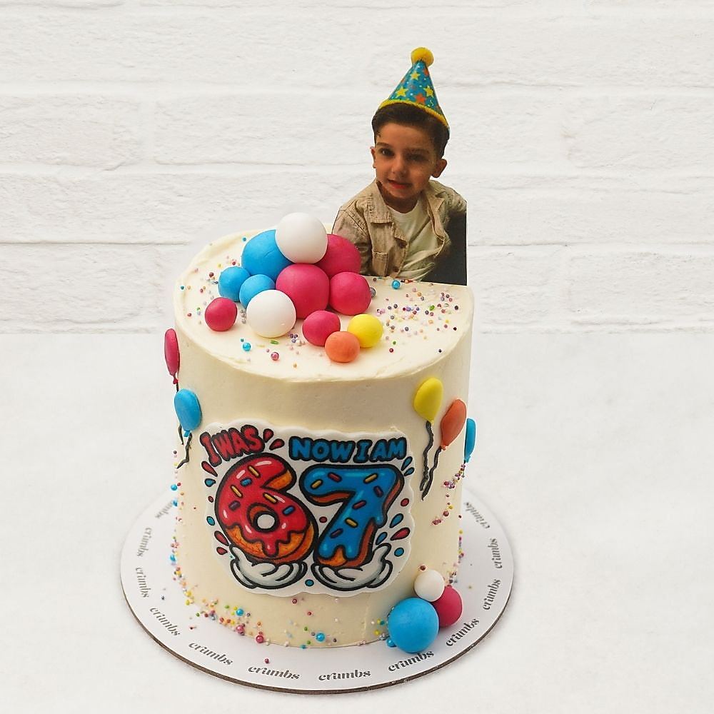 Six Seven Birthday Cake