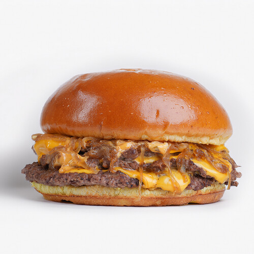 Beef Burger with Caramelized Onions
