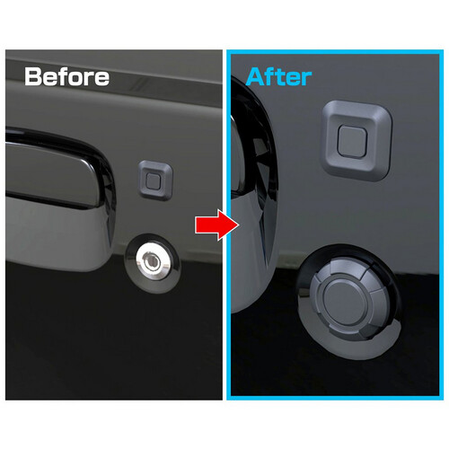 كفر قفل المفتاح للباب الجهة الخارجية اسود (حبتين)