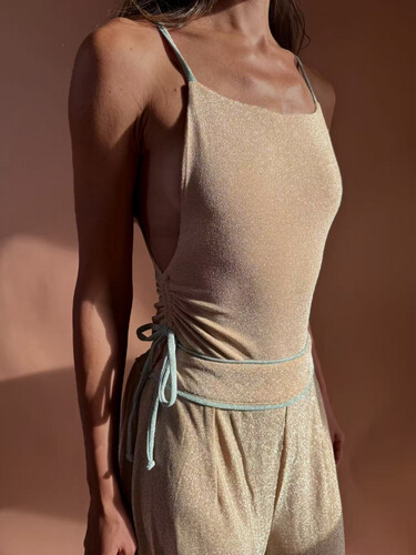GOLD GLOW BEACH PANTS