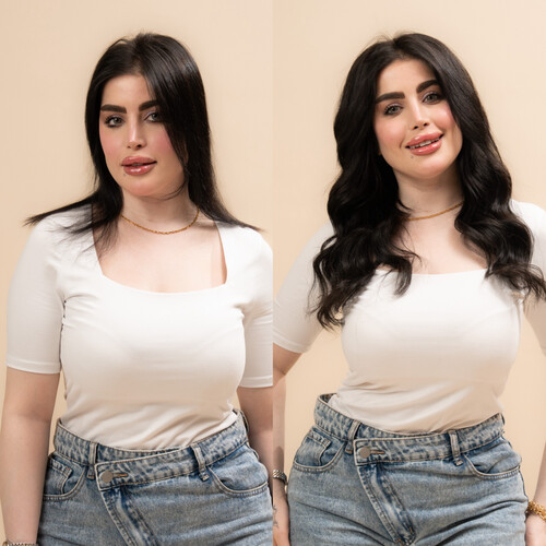 نص باروكة الملكة + المنتج الاصلي CHIC BOOM مشط