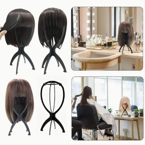 حامل رأس شعر مستعار قابل للطي