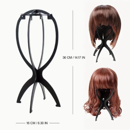 حامل رأس شعر مستعار قابل للطي