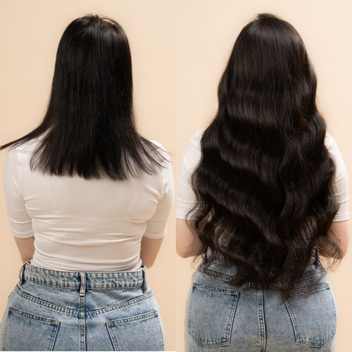 نصف باروكة عهود الافضل مبيعاً + المنتج الاصلي CHIC BOOM مشط