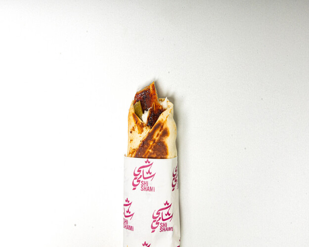 Chicken shawarma lebanese bread