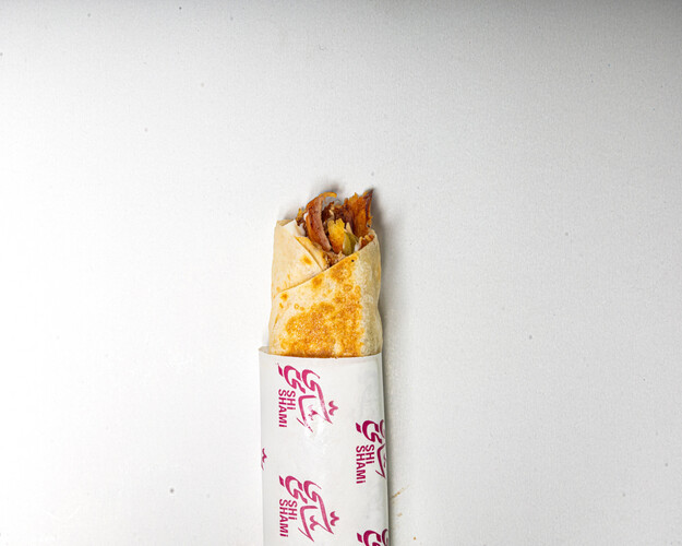 Chicken shawarma saj