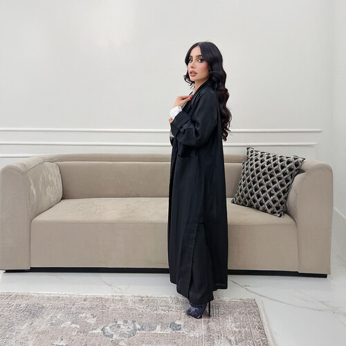 عباية بليزر لينن مع بنطلون