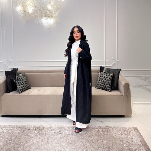 عباية ستايل قميص لينن مع بنطلون