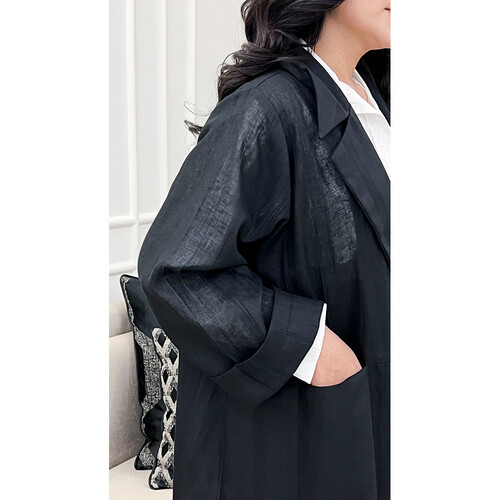 عباية بليزر لينن مع بنطلون