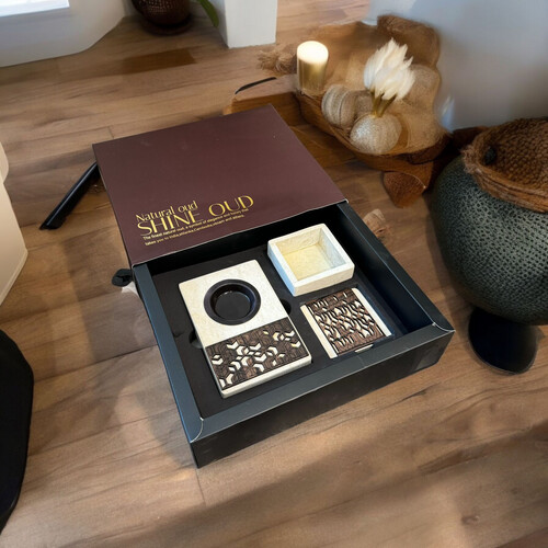 Shine Oud stone incense burner