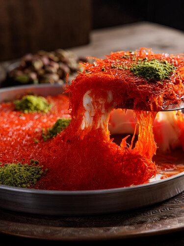 Nablus red knafeh