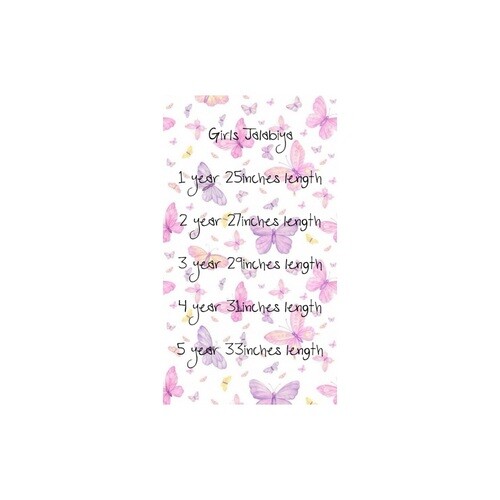 Girls ribbon jalabiya