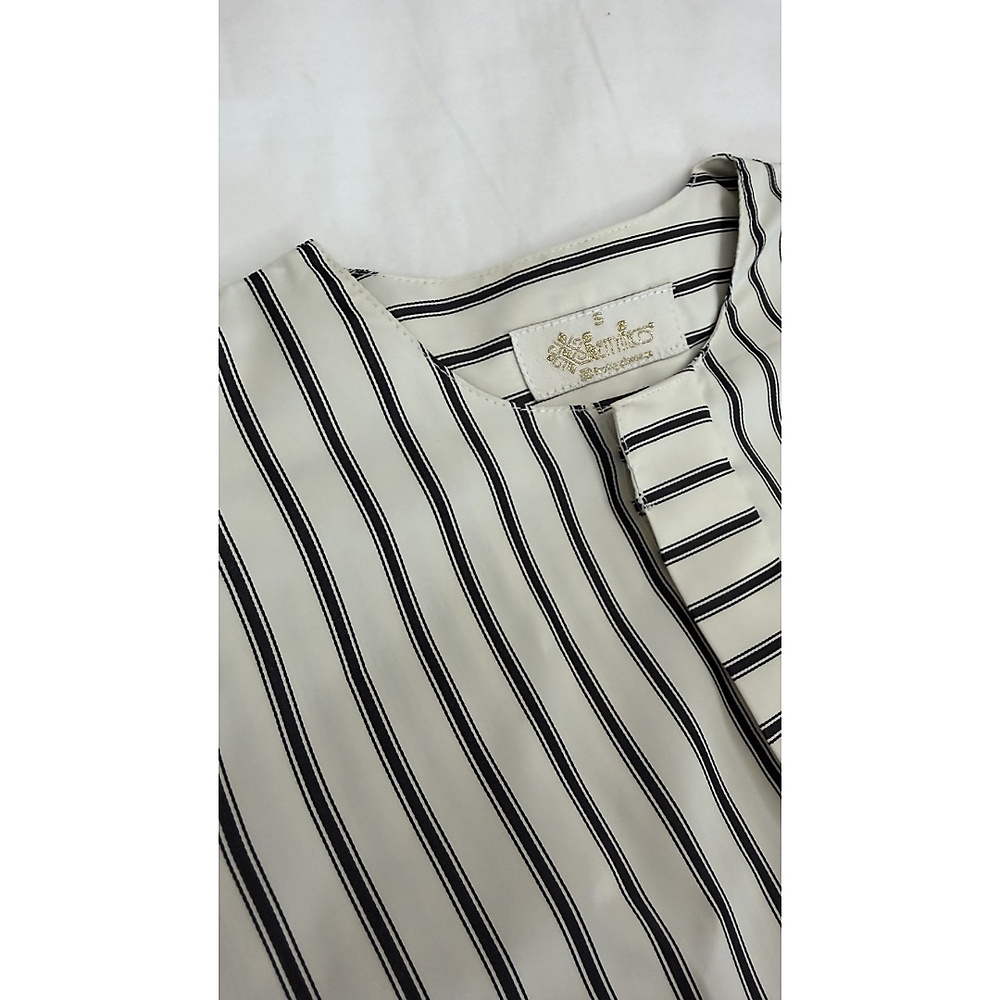 Design 2 - Off white black stripes cotton jalabiya