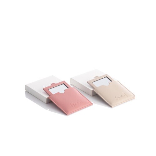 square leather mirror