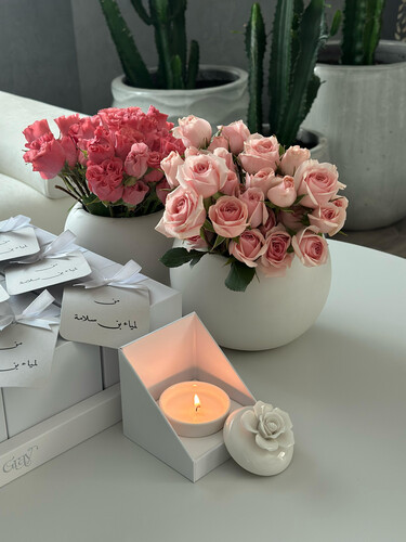 12 Ceramic candles offer