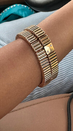 Zinc - plated square bracelet / 1-piece