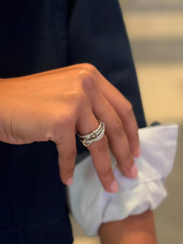 Original connected rings-silver