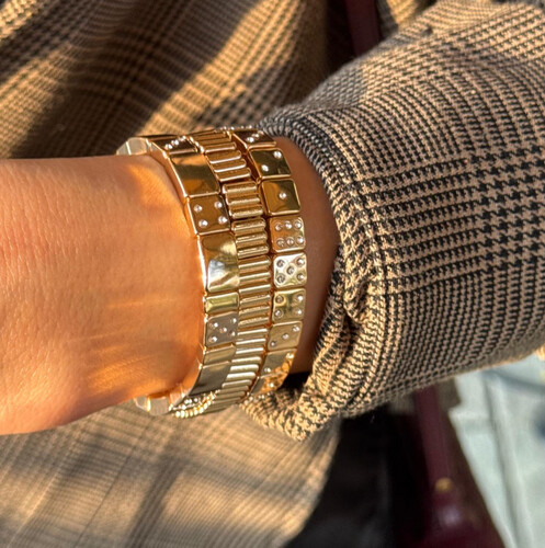 Zinc-plated dice bracelets -( 1 piece)