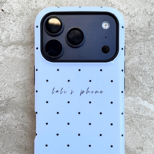 Customized polka case- white