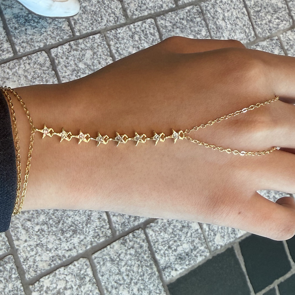 stars handchain - gold