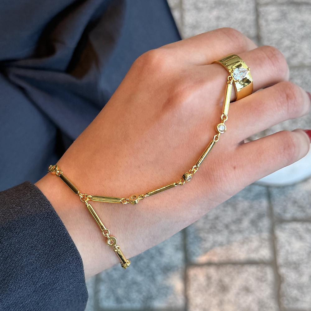 thick ring handchain