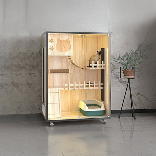 منزل قطط مضىء فاخر