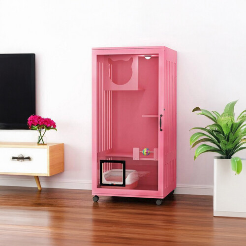 فيلا فريدة باللون الوردي