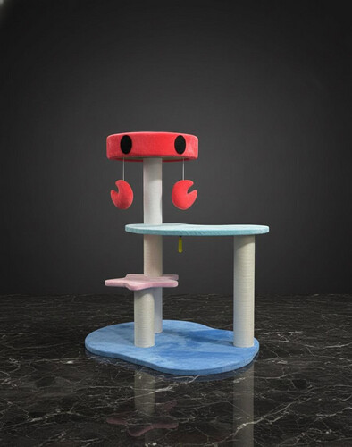 شجرة قطط بتصميم السلطعون