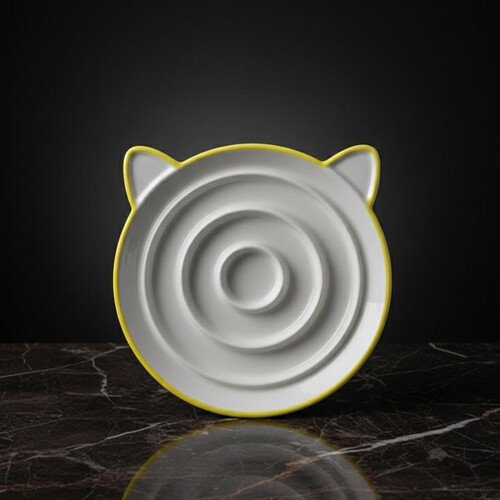 وعاء سيراميك اطعام بطيء للحيوانات