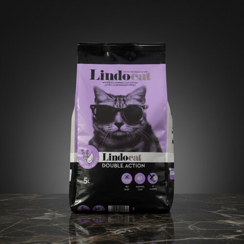 رمل بنتونيت أبيض دابل أكشن برائحة اللافندر 5 لتر