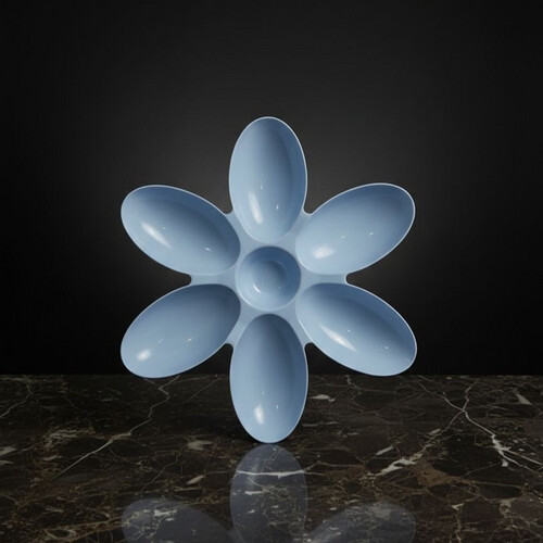 طبق تقديم زهرة متعدد الاستخدامات