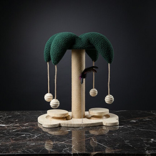 لعبة خدش مسلية للقطط مع كور الكات نب