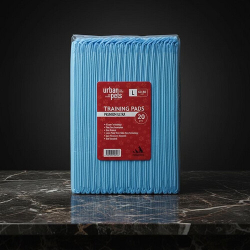 Premium Puppy Pads Blue – 20 pcs (60 × 90 cm)