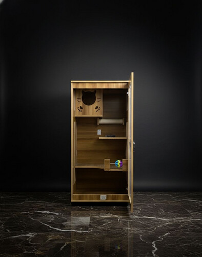 فيلا خشبية للقطط