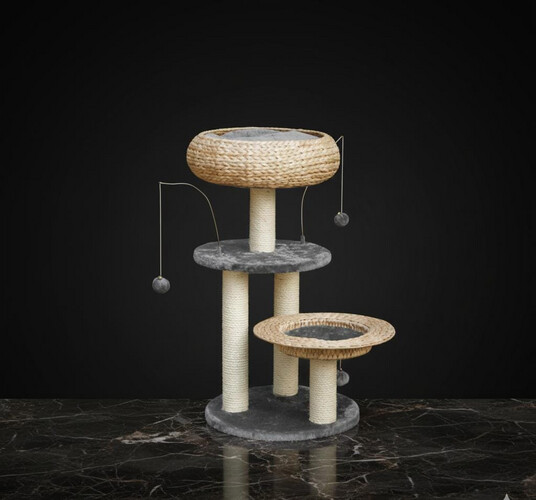 برج ألعاب للقطط من لورينز – رمادي