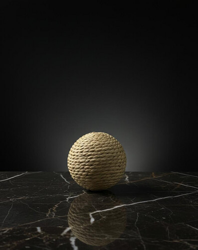 كرة خربشة للقطط مصنوعة من حبل السيزال