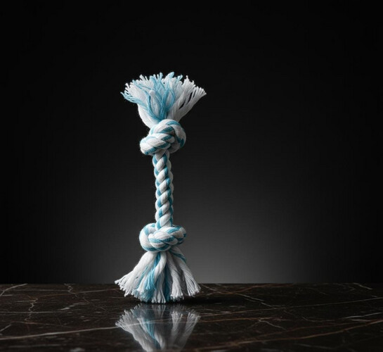 حبل تنظيف الأسنان – أزرق 30 سم (عبوة من 4 قطع)