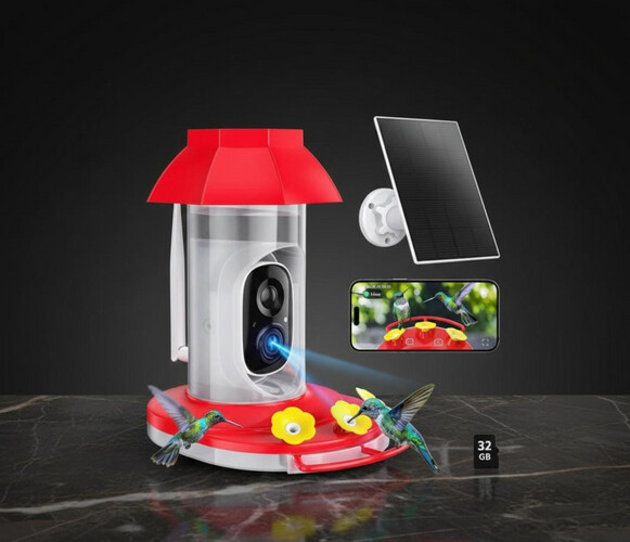 مغذّي طيور الطنان بدقة عالية 4 ميجابكسل