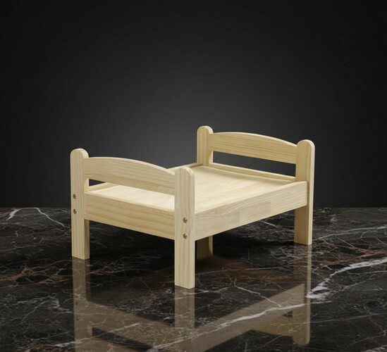 سرير خشبي للقطط او الكلاب