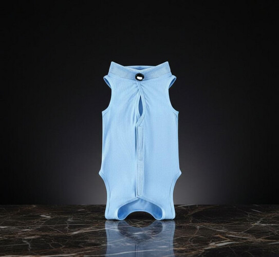 سترة طبية قطنية - ازرق