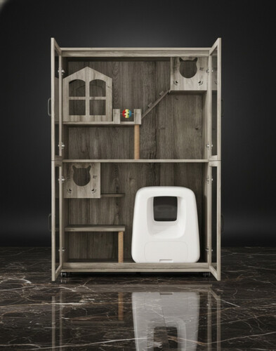 فيلا فريدة باللون الرمادي