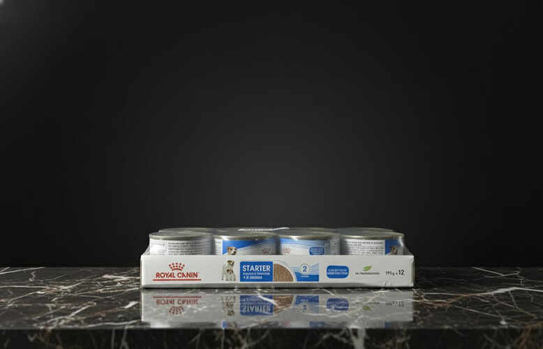 أكل رطب للأم والجراء – 12 علبة × 195 غرام