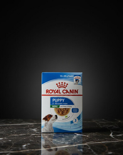 أكل رطب للجراء الصغيرة – ميني بوبي (12 ظرف × 85 غرام)