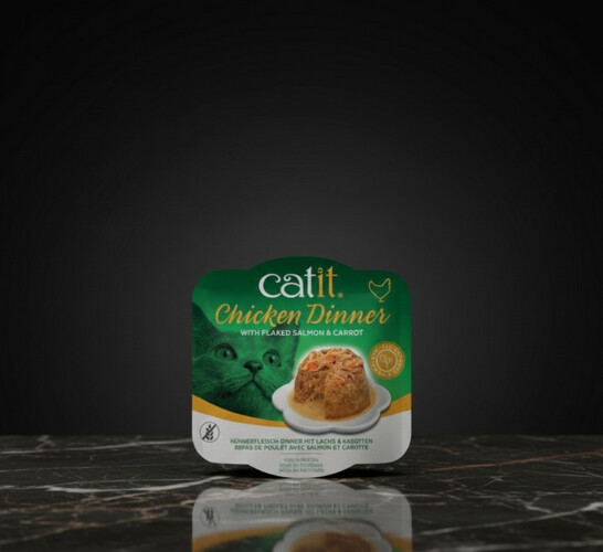 كات إت دجاج مع سلمون وجزر 80 غرام – 6 قطع